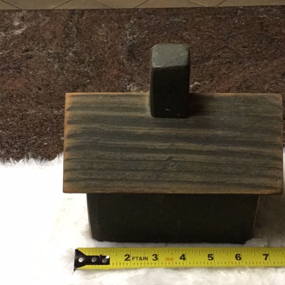 Wooden Recipe Box. Handmade with pine